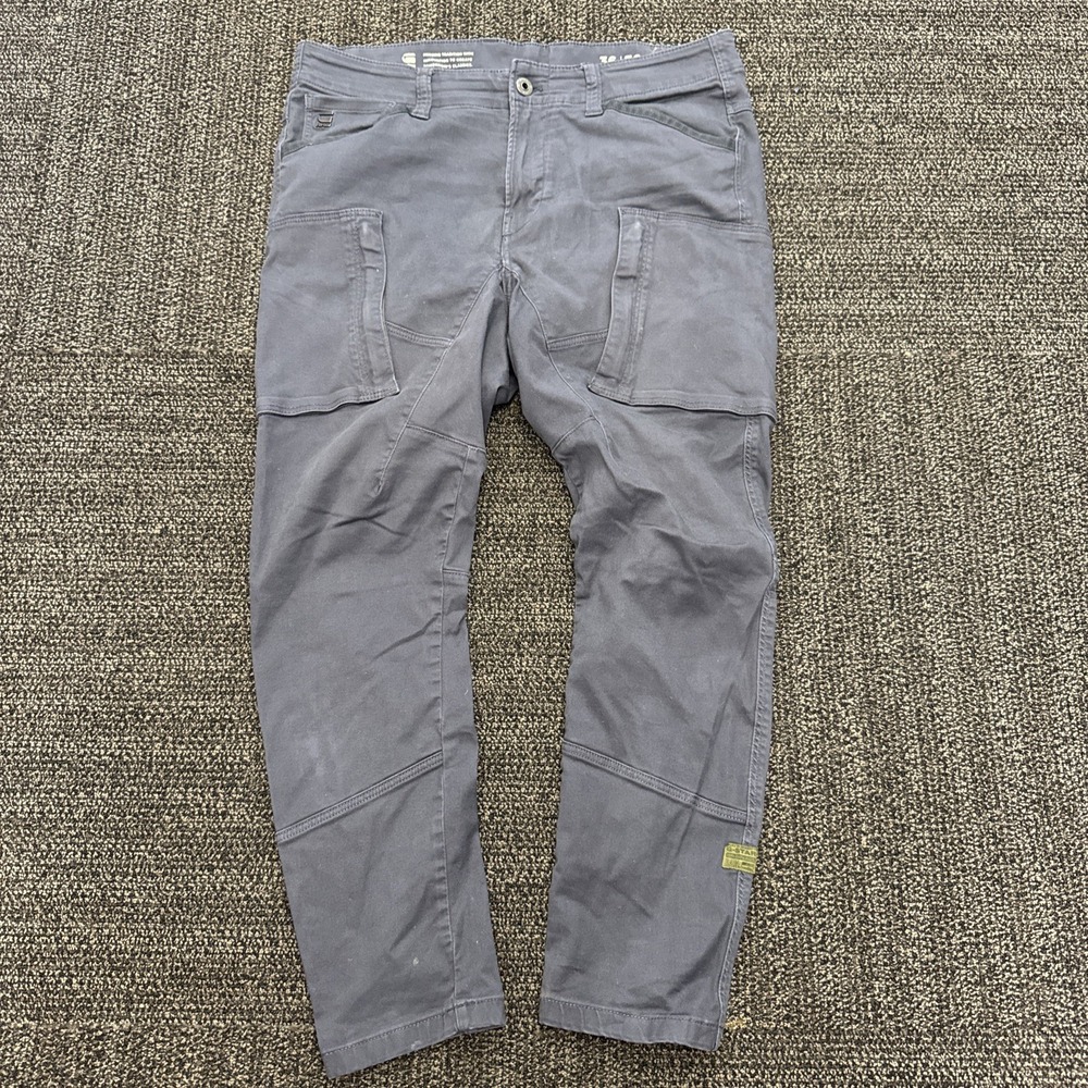Men's G-Star Raw Rovic Zip 3D Straight Tapered Cargo Khaki Pants Size 36x32